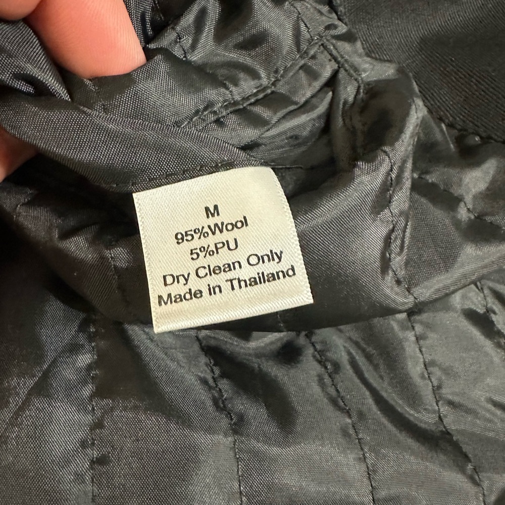 C322 J.Hilburn Custom Wool Driving Coat Black Men’s sz M Luxury Modern Overcoat - Picture 5 of 11